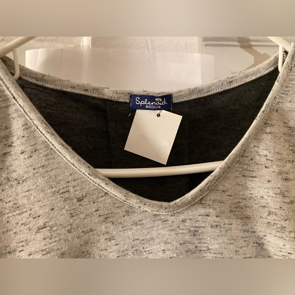 Splendid Heather Gray V-Neck Tee - Picture 8 of 8